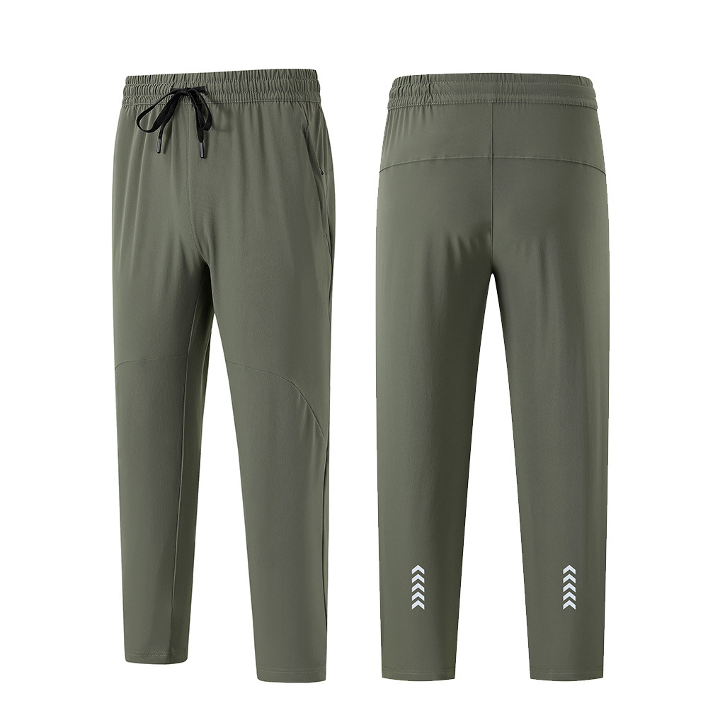Pantalones de hielo para hombres de verano delgados nylon sueltos pantalones para correr al aire libre fitness yoga pantalones de entrenamiento casuales