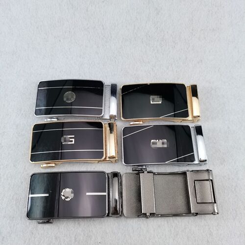 Men's fashion belt buckle belt buckle casual trouser belt versatile men's automatic pin buckle eyelet alloy belt buckle