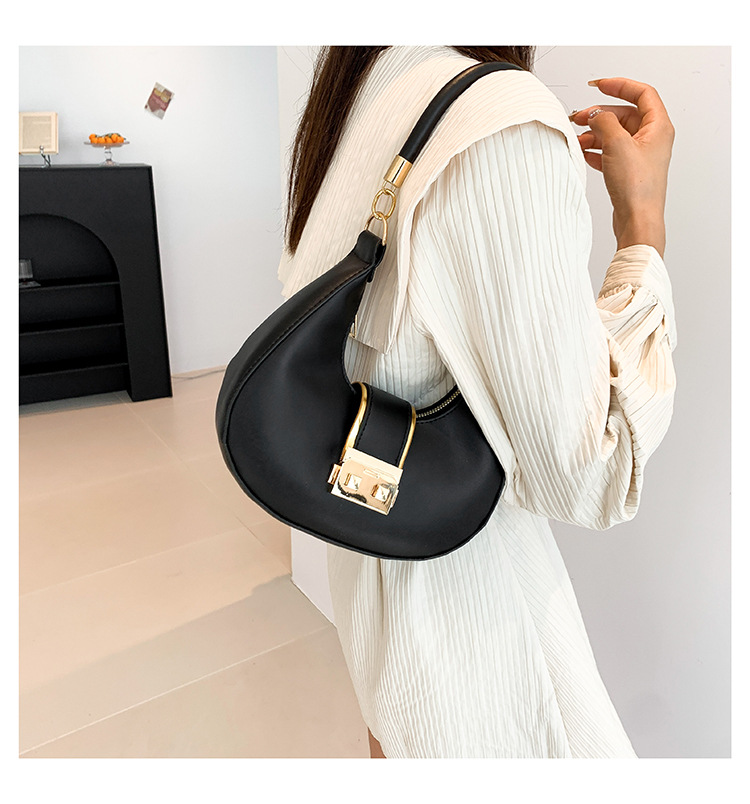 Retro Shoulder Bag For Women Crescent Armpit Bag Candy Colour_voghion.com