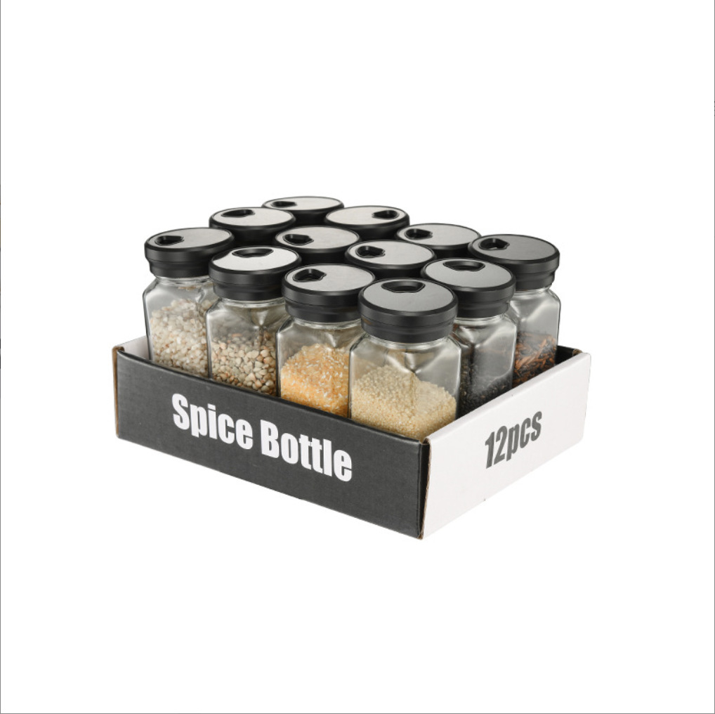 sellado a prueba de humedad peppermint condimento tanque condimento tanque condimento de vidrio de cocina caja de condimento doméstica set