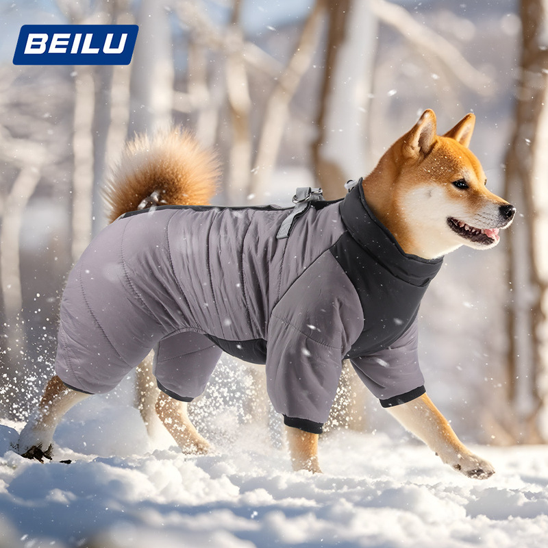 Cross-Border Hot-Selling Dog Clothes, Winter Warm Puppy Cotton Clothes, Four-Legged Cotton Clothes, Outdoor Cold-Proof Pet Dog Clothes Cross-Border Hot-Selling Dog Clothes, Winter Warm Puppy Cotton Clothes, Four-Legged Cotton Clothes, Outdoor Cold-Proof Pet Dog Clothes