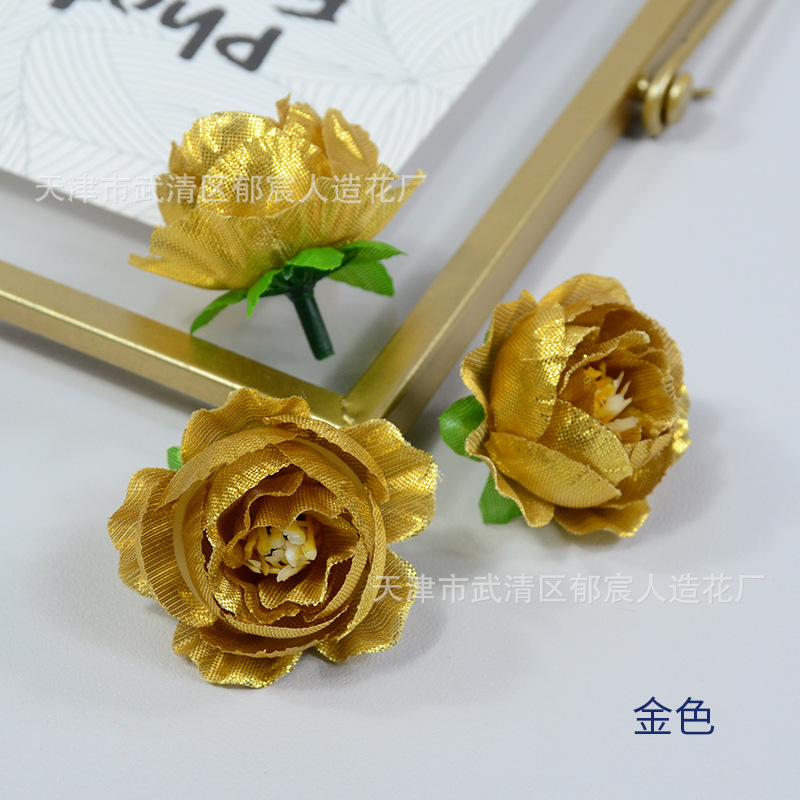 欧式小玫瑰茶苞仿真花玲珑牡丹小号材料包花盒配花少数民族头饰制|undefined