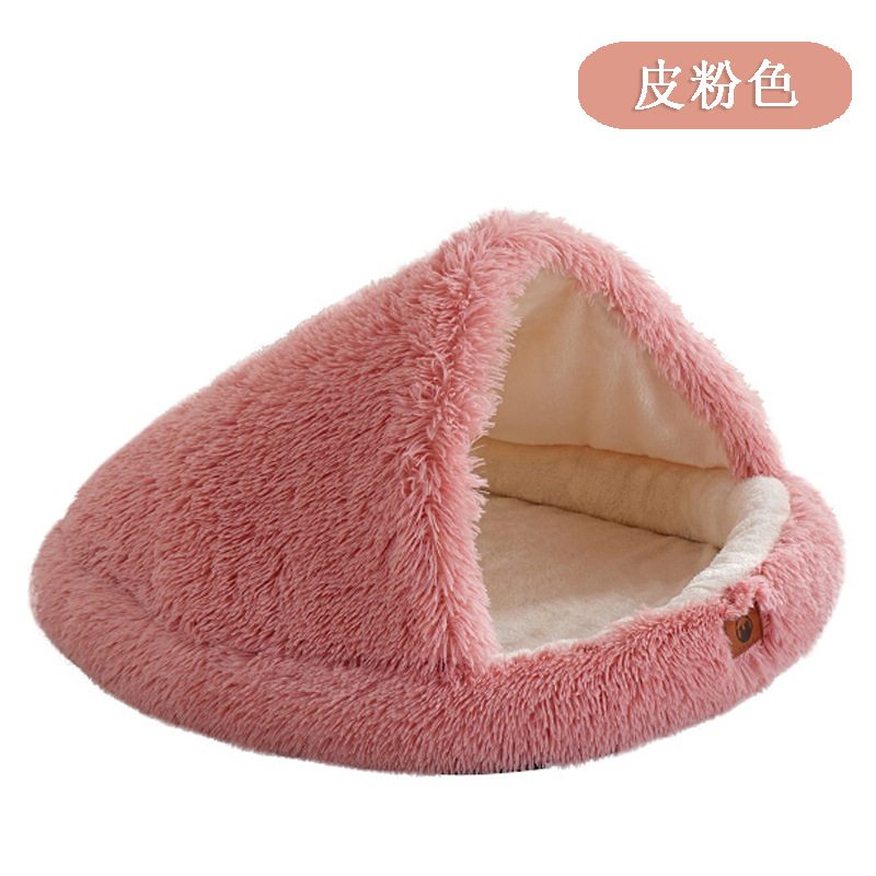 Nuevos productos transfronterizos de invierno cálidos conchas de gato, camas de perros cerradas, camas de perros cerradas