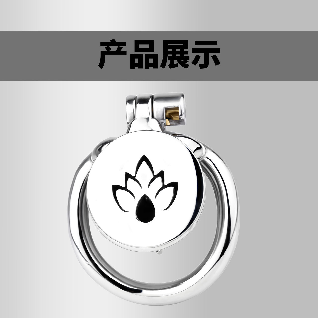 FRRK-3239 不锈钢金属穿刺PA锁CB平板大尿托负极简约贞操锁负数锁-阿里巴巴