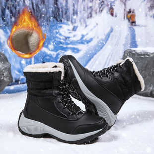 Cross-border EVA lightweight thick-soled autumn and winter women's shoes Korean version of Snow Boots high-top plus velvet warm cotton shoes a generation of hair