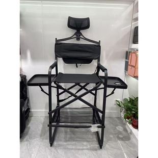 New European Style Foldableing Hair Salon Chair, High Backrest Makeup Chair, Portable Multifunctional Outdoor Director Chair Wholesale