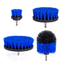 亚马逊热卖4件套洗车清洁套装毛刷地板电钻瓷砖地板刷抛光电动工