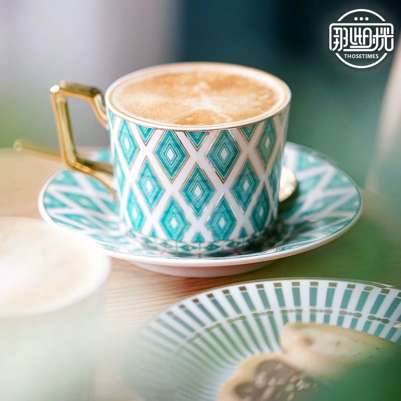 Coffee sophisticated ceramic set for beloved, afternoon tea, tea cup, wholesale, light luxury style