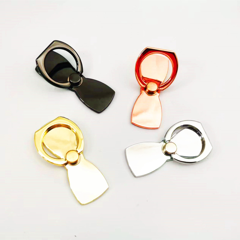 New bow tie ring buckle creative mobile phone ring bracket 360 Rotating metal desktop support back bracket