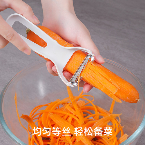 Japanese fruit and vegetable grater, kitchen helper, melon and fruit hanging peeling knife, peeler, household labor-saving shredder