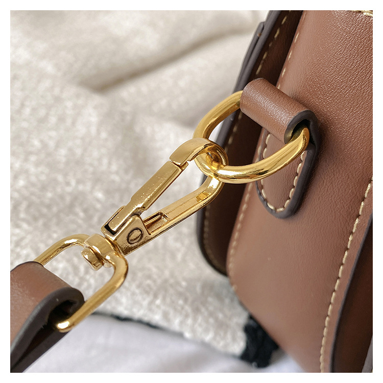 2023 Frühjahr neue Live-Übertragung Satteltasche karierte Umhängetasche Textur Hahnentritt einzelne Schulter Umhängetasche Damentasche_voghion.com