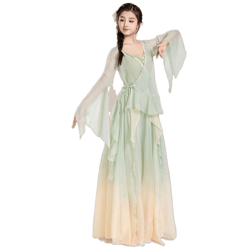 Práctica de danza clásica, ropa de danza, ropa de primavera y verano, ropa de rendimiento de manga larga, ropa de danza, cheongsam, ropa de baile, fábrica de ropa de danza