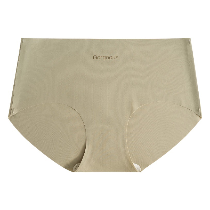 Yoga Fitness ropa interior sin costuras mujer 7A seda de morera entrepierna antibacteriana sin clip de cadera Cintura media para mujer Ropa interior deportiva para mujer