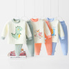 Autumn and winter children three layers Cotton clip Paige suit Baby thickening keep warm Autumn coat Long johns men and women baby pajamas