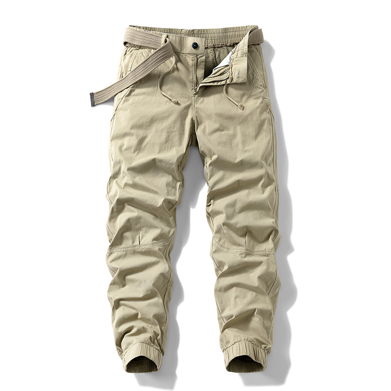 Men's light cooked wind foreign trade factory direct Japanese straight pants stretch casual overalls cross-border TEMU-7626