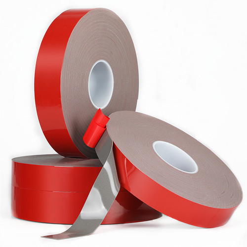 Red film double-sided tape 1MM thick nameplate high viscosity car rain eyebrow glass edge sealing foam acrylic double-sided tape