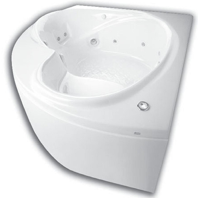 Triangle Bathtub Acrylic Fan-shaped Double ABS Jacuzzi Spa Bathtub Surfing Cyber Celebrity Couple Corner Bathtub