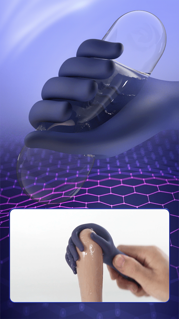 9-Frequency Vibrating Penis Trainer, Silicone Masturbator Cup with Button Control — detail image 20