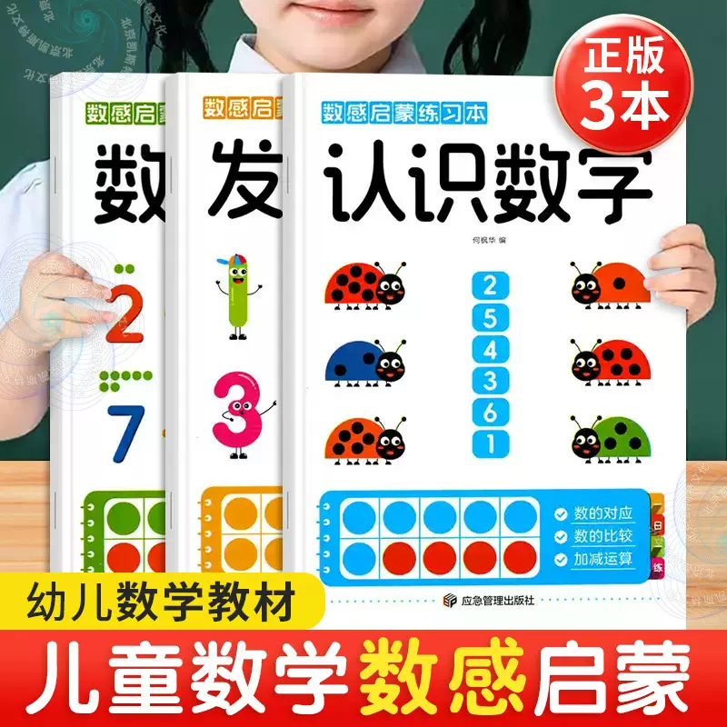儿童数字运算数感启蒙练习册数学思维训练早教书幼儿园数学教具