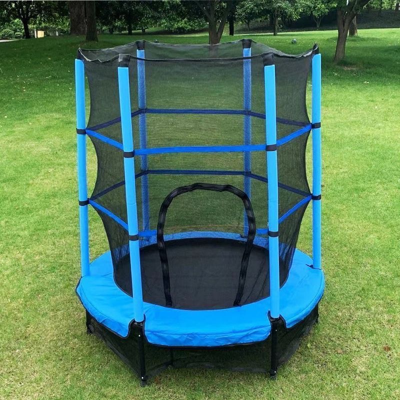 Cama de salto infantil transfronteriza doméstica de salto interior de salto cama de salto fitness al aire libre con red protectora juguetes familiares image 3