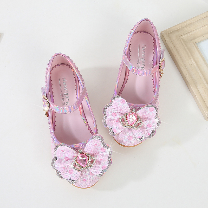 Maorgang Girls' High-Heeled Princess Shoes, New Spring and Autumn Children's Single Shoes, Girls' Performance Crystal Shoes Maorgang Girls' High-Heeled Princess Shoes, New Spring and Autumn Children's Single Shoes, Girls' Performance Crystal Shoes