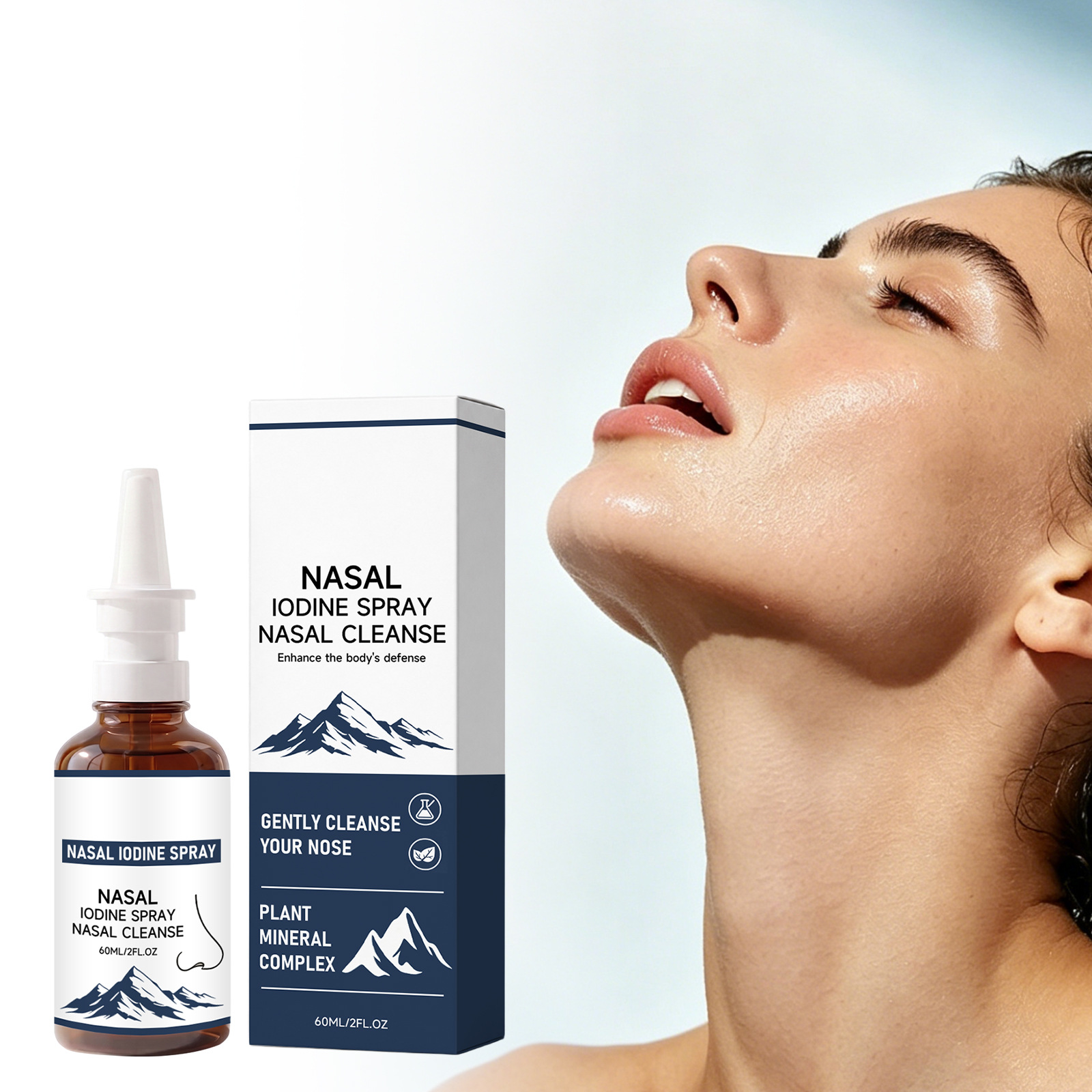 Nasal Care Cleaning Spray with a Gentle Formula and Fine Water Mist That Gently Cares for the Inside of the Nasal Cavity, Keeping It Moist, Clear, and Comfortable