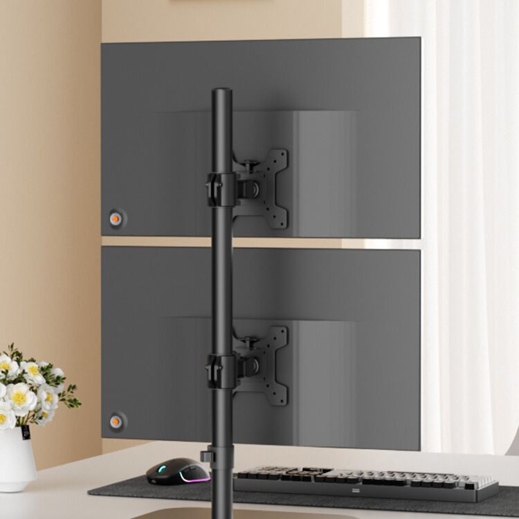 Dual-Screen Monitor Stand, Upper and Lower Dual Four-Screen One-To-Two Computer Cantilever Lifting Base, Multi-Screen Two-In-One