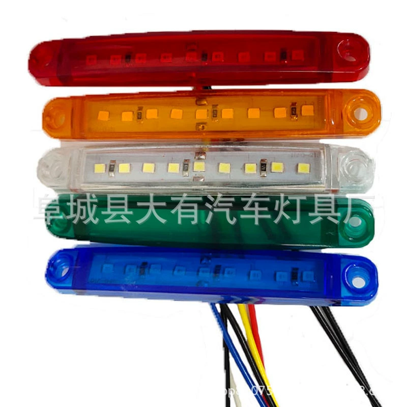 Заводская поставка 12V24V широкое напряжение 9LED грузовик боковой свет грузовик боковой световой сигнал