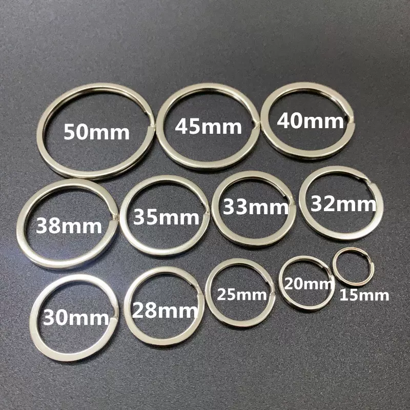 跨境专供不锈钢钥匙圈钥匙环钥匙扣锁匙圈钥匙圈带链欢迎咨询订购