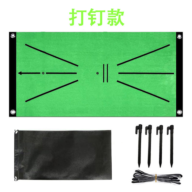 Venta caliente estera de golf de interior y al aire libre de golf práctica auxiliar de golf portátil impacto entrenamiento estera de paja