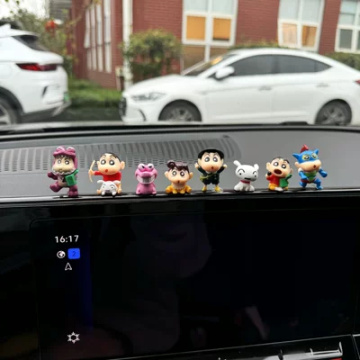 Screen Center Console Ornaments, Car ornaments - full-set-of-8-three-dimensional-xiaoxin