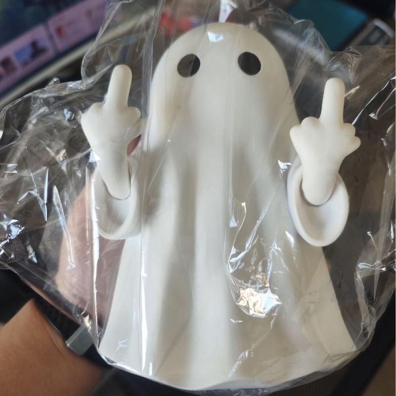 HalloweenGhostFigurine万圣节氛围布置雕像派对装饰趣味搪胶幽灵|undefined