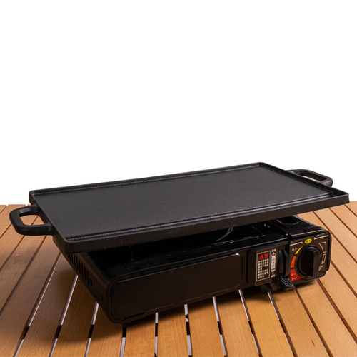 CLS outdoor camping barbecue plate Korean barbecue plate double-sided teppanyaki steak gas induction cooker grill pan