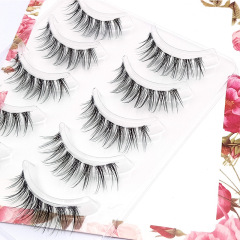 Dai Feiyan DFY-17 false eyelashes ultra-fine transparent soft stem fishtail fairy hair eyelashes five pairs wholesale