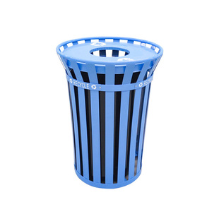 Outdoor Metal Iron Trash Can, All-Steel Peel Box, Outdoor Large Sanitation Trash Can Manufacturer Supply Foreign Trade List