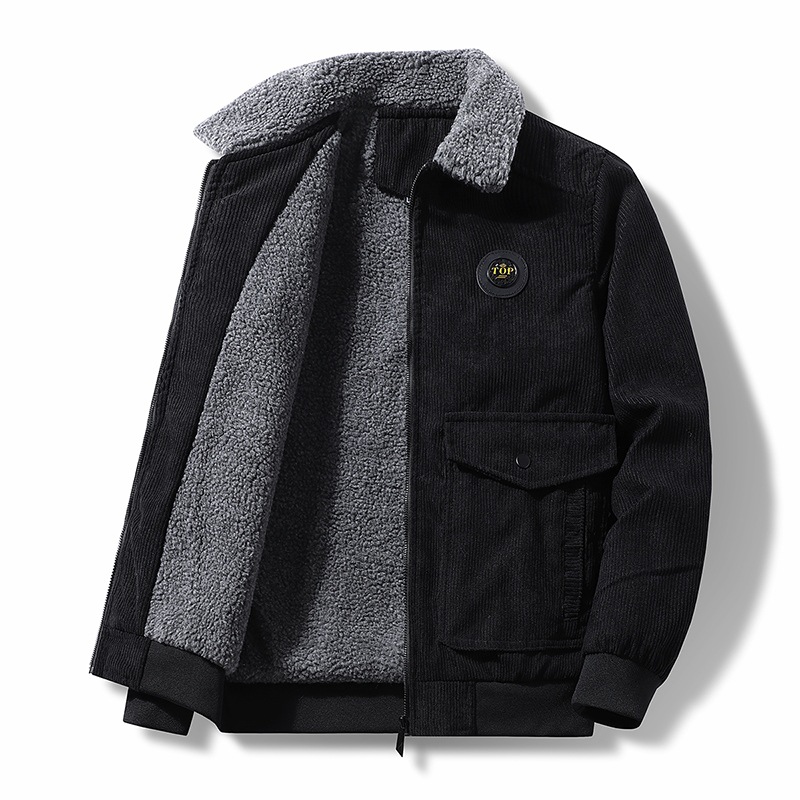 5XL - 8XL más tamaño de cacho de invierno y cacho de algodón hombre más chaqueta de algodón de cacho de cordero chaqueta de moda