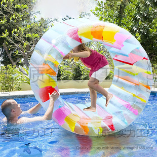 Cross-Border Floating Inflatable Water Floating Bed Adult Swimming Ring Water Ride Foldableable Amusement Lounge Chair