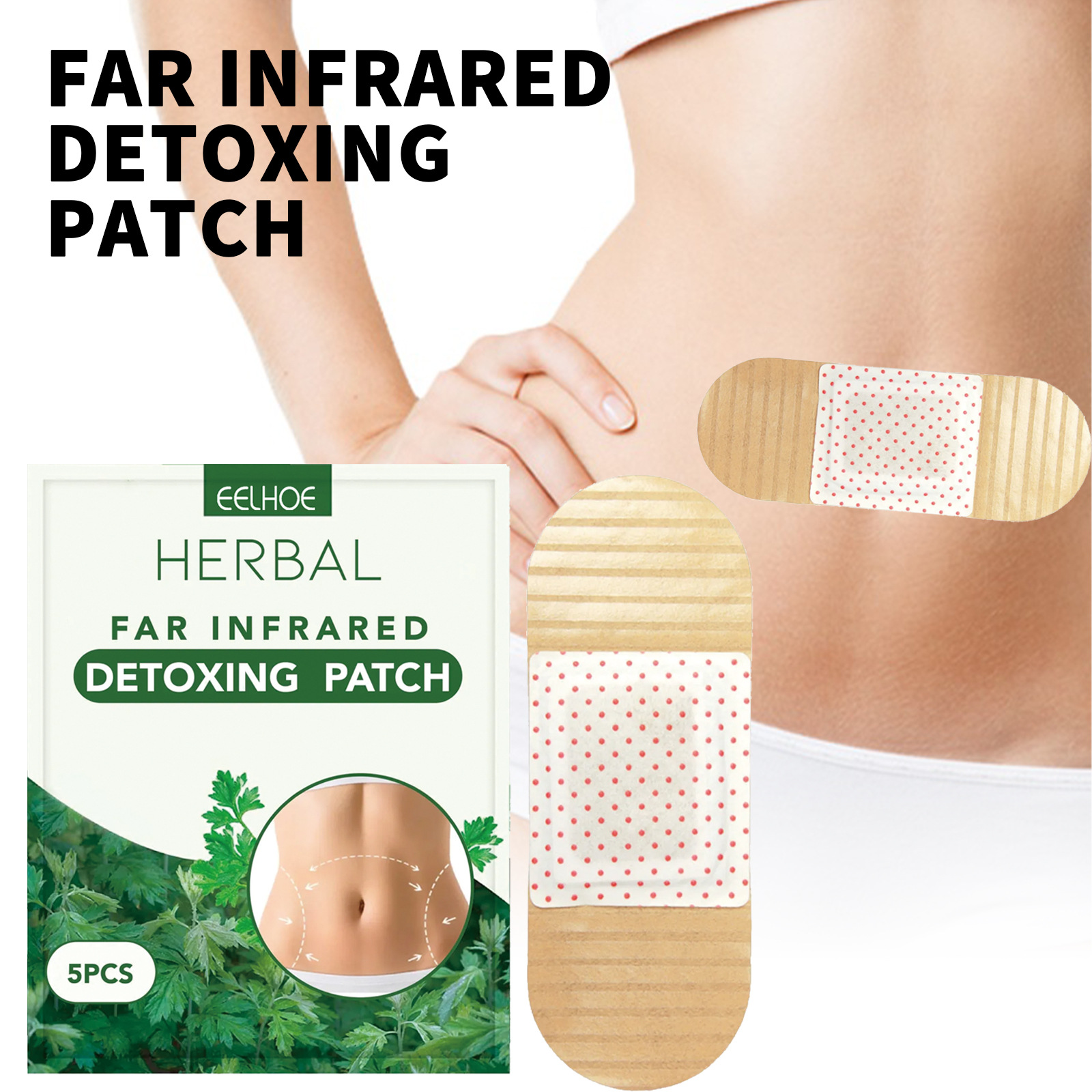 EELHOE Body Slimming Patch, aperto da barriga, modelagem dos músculos das coxas, revelando as curvas do corpo, suavizando a pele, modelagem corporal_voghion.com