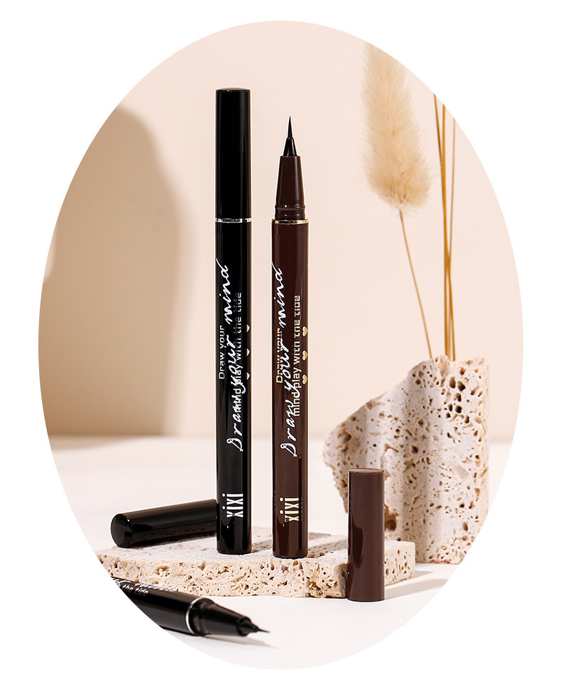xixi Desert Track Long Eyeliner Pen, extremely fine, waterproof, sweat-proof, not easy to smudge the lower eyelashes, and a shadow pen for the undereye undefined