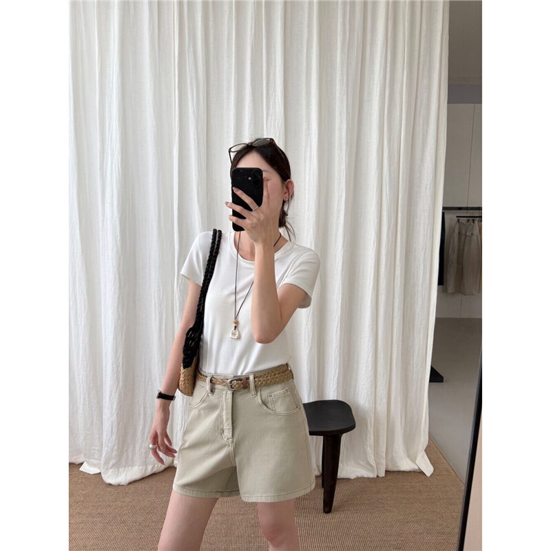 New High-Quality Cut-Label Printed T-Shirt from Shisanxing, 93% Cotton 7% Spandex, Ice-Feel Tull Cotton, Premium Feel Top for Women New High-Quality Cut-Label Printed T-Shirt from Shisanxing, 93% Cotton 7% Spandex, Ice-Feel Tull Cotton, Premium Feel Top for Women