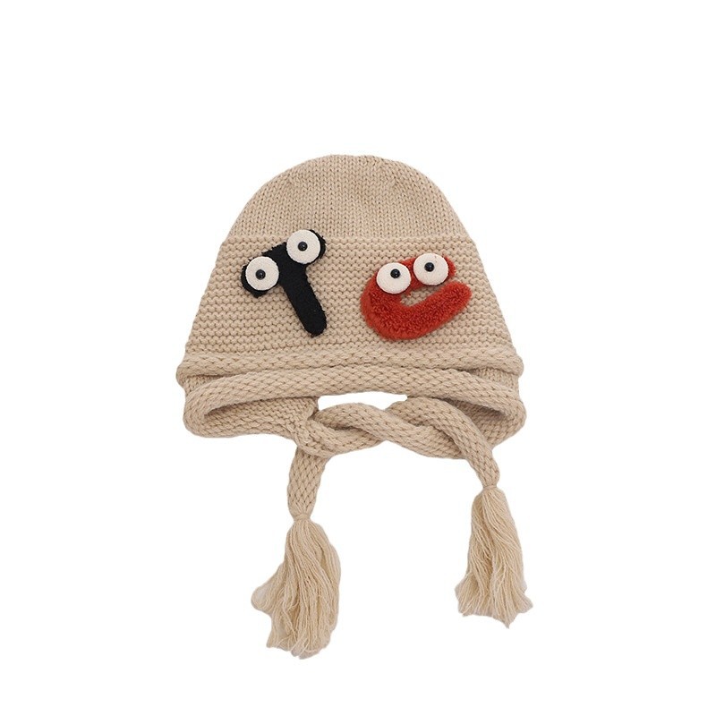 Sombreros infantiles otoño y invierno nuevos bonitos multicolor caliente para hombres y mujeres bebés sombreros de lana a prueba de viento