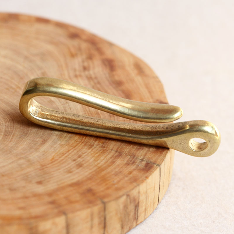 真鍮のキーホルダーu型腰掛け馬蹄掛けロブスターフック自動車のキーホルダー