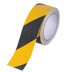 Cross-border PVC warning frosted anti-slip stickers waterproof and wear-resistant stair steps black and yellow anti-slip tape