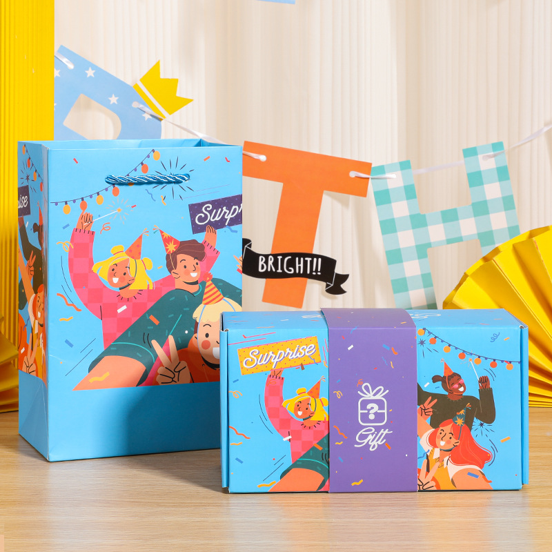 티파니 블루 자동 스타일 * 6 바운스 박스 + 선물 상자 + 선물 가방