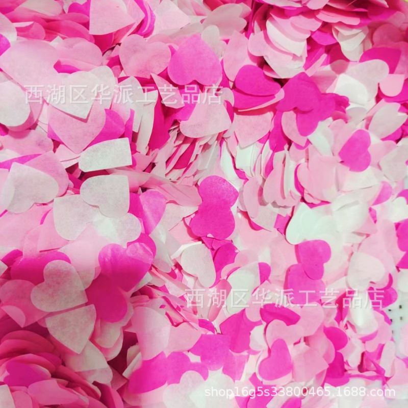 10g colorido 2.5cm confeti de amor fiesta de bodas de San Valentín sosteniendo pétalos globos transparentes relleno de bola de olas