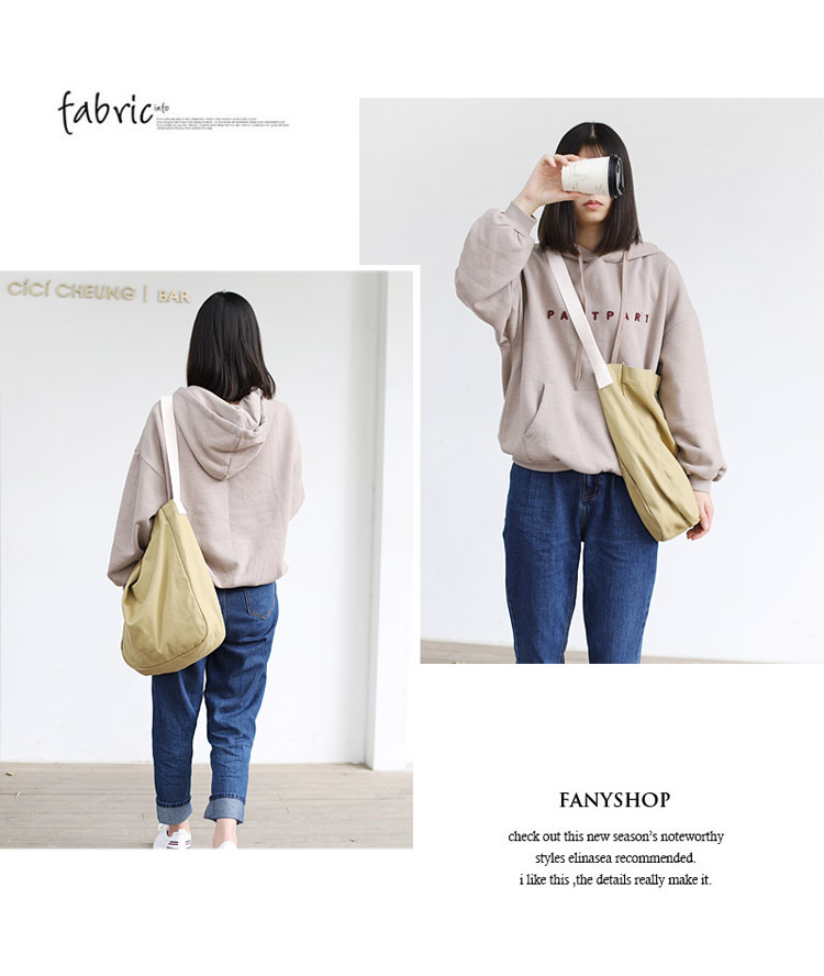 Women's Large Canvas Solid Color Basic Classic Style Magnetic Buckle Canvas Bag display picture 1