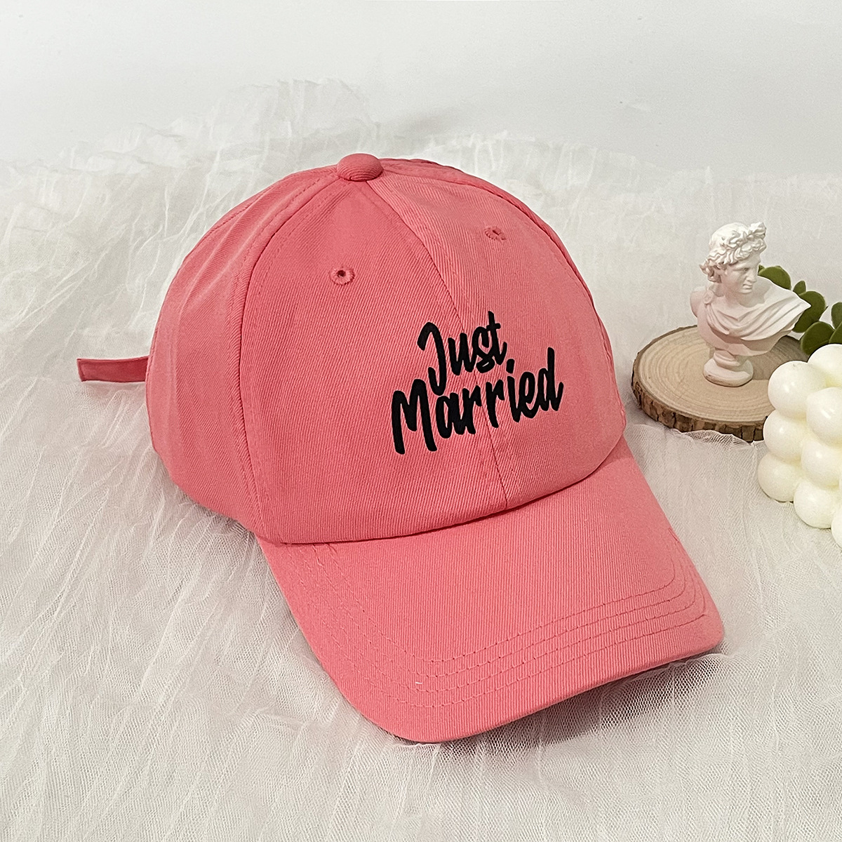 Unisex Just alphabet embroidered baseball cap Soft top with casual outdoor sports sun protection_voghion.com