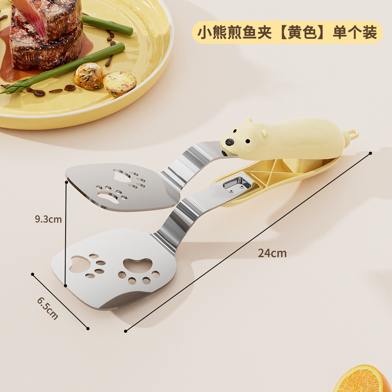 Clip de pescado frito de drenaje de aceite doméstico de acero inoxidable portátil de cocina de doble propósito de acero inoxidable de acero inoxidable