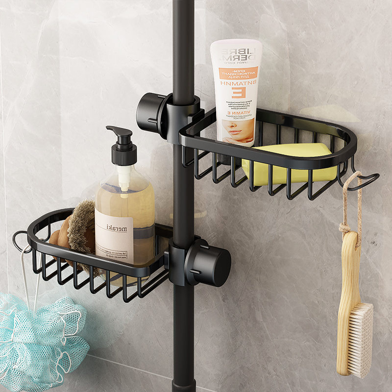 Soap Holder for Kitchen and Bathroom, No-Drill Shower Rod Shower Rack, Soap Box, Shower Room Drainage Rack, Bathroom Soap Holder for Kitchen and Bathroom, No-Drill Shower Rod Shower Rack, Soap Box, Shower Room Drainage Rack, Bathroom