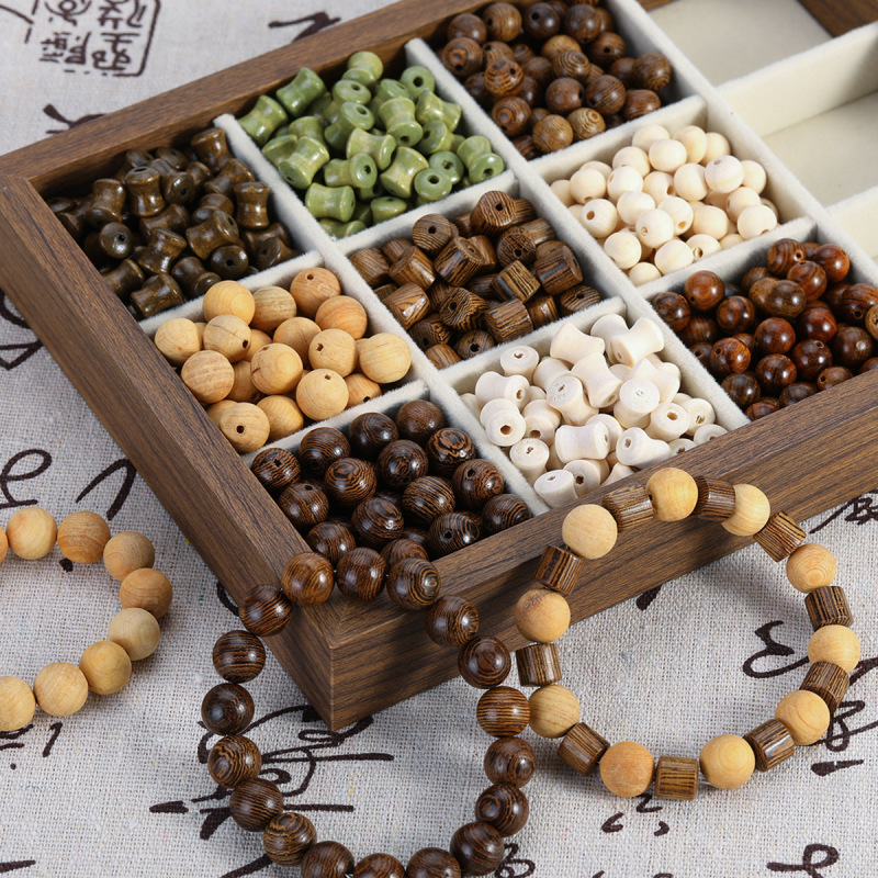 Natural Wood Beads, Sandalwood Round Beads, Bamboo Joint Beads, Chicken Wing Wood Loose Beads, Handcrafted DIY Beading Materials for Jewelry Accessories Natural Wood Beads, Sandalwood Round Beads, Bamboo Joint Beads, Chicken Wing Wood Loose Beads, Handcrafted DIY Beading Materials for Jewelry Accessories